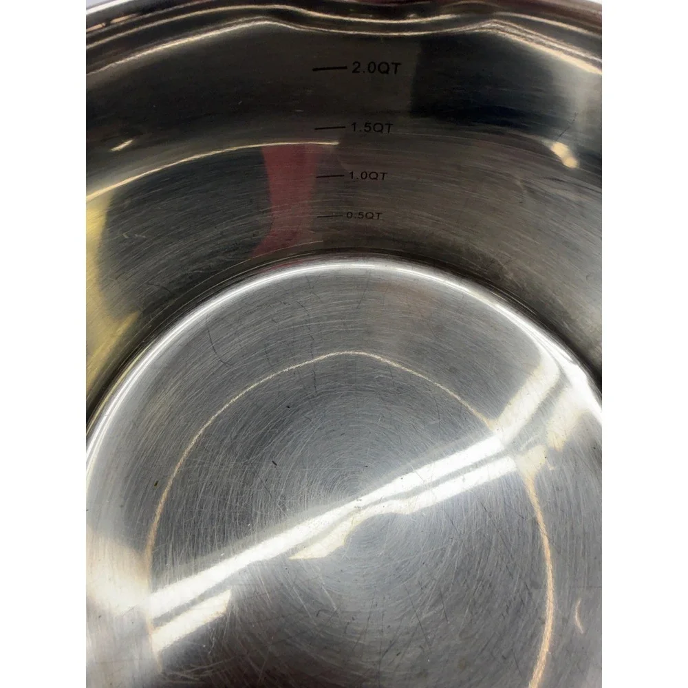 David Burke 2.5 Quart Stainless Steel Saucepan with Straining Lid and Pour Spout